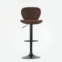 Барный стул Barneo N-86 Time / Black / VPU Brown Vintage коричневый винтаж PK970-18 в Североуральске - severouralsk.mebel24.online | фото 3