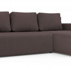 Диван угловой Алиса 3 Bahama PLUM - Teos Dark Brown в Североуральске - severouralsk.mebel24.online | фото