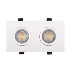 DK3022-WH Встраиваемый светильник, IP 20, 10 Вт, GU5.3, LED, белый, пластик в Североуральске - severouralsk.mebel24.online | фото