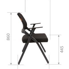 Кресло для посетителей CHAIRMAN NEXX (ткань стандарт черный/сетка DW-61) в Североуральске - severouralsk.mebel24.online | фото 7