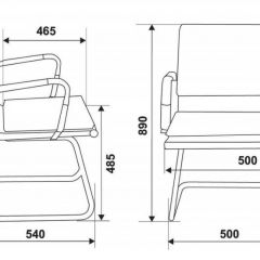 Кресло для посетителя Бюрократ CH-993-Low-V/grey серый в Североуральске - severouralsk.mebel24.online | фото 3