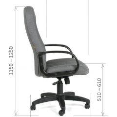 Кресло для руководителя  CHAIRMAN 685 СТ (ткань стандарт 10-356 черная) в Североуральске - severouralsk.mebel24.online | фото 6