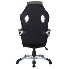 Кресло компьютерное BRABIX Techno GM-002 (ткань) черное/серое, вставки белые (531815) в Североуральске - severouralsk.mebel24.online | фото 6