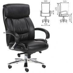 Кресло офисное BRABIX "Direct EX-580" (хром/рециклированная кожа/черное) 531824 в Североуральске - severouralsk.mebel24.online | фото