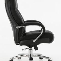 Кресло офисное BRABIX PREMIUM "Bomer HD-007" (рециклированная кожа, хром, черное) 531939 в Североуральске - severouralsk.mebel24.online | фото 3