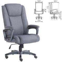 Кресло офисное BRABIX "Solid HD-005" (ткань/серое) 531823 в Североуральске - severouralsk.mebel24.online | фото