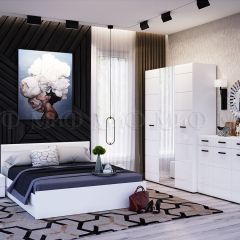 НЭНСИ NEW Кровать 1,4 м (Белый глянец холодный/Белый) в Североуральске - severouralsk.mebel24.online | фото 2