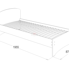 Кровать-2 одинарная (800*1900) в Североуральске - severouralsk.mebel24.online | фото 2