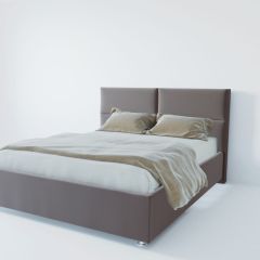 Кровать Корсика с ПМ 800 (велюр темно-серый) в Североуральске - severouralsk.mebel24.online | фото 2