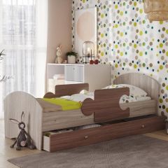Кровать "Мозайка" на щитах + бортики + ящики в Североуральске - severouralsk.mebel24.online | фото 2