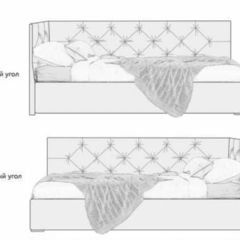 Кровать угловая Лилу интерьерная +основание/ПМ/бельевое дно (120х200) в Североуральске - severouralsk.mebel24.online | фото 5