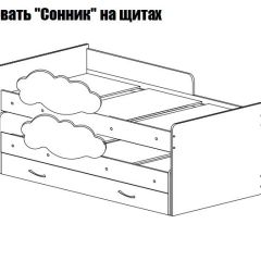 Кровать выкатная Соник (800*1900) в Североуральске - severouralsk.mebel24.online | фото 2