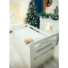 Кроватка-манеж горизонтали с ящиком в Североуральске - severouralsk.mebel24.online | фото 2