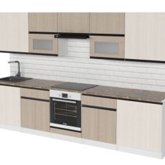 Кухонный гарнитур Кварц экстра 3000 мм в Североуральске - severouralsk.mebel24.online | фото 4