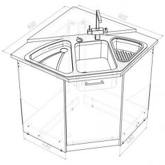 Кухонный гарнитур Лариса оптима 2 1500х1300 мм в Североуральске - severouralsk.mebel24.online | фото 15