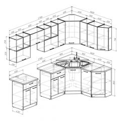 Кухонный гарнитур Лариса оптима 5 2700х1600 мм в Североуральске - severouralsk.mebel24.online | фото 2