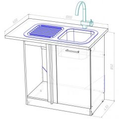 Кухонный гарнитур Лариса прайм 3 1500х2000 мм в Североуральске - severouralsk.mebel24.online | фото 18