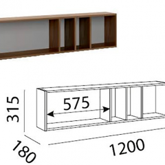 Лимба (гостиная) М11 Полка навесная в Североуральске - severouralsk.mebel24.online | фото