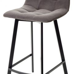 Полубарный стул CHILLI-QB SQUARE графит #14, велюр / черный каркас (H=66cm) М-City в Североуральске - severouralsk.mebel24.online | фото