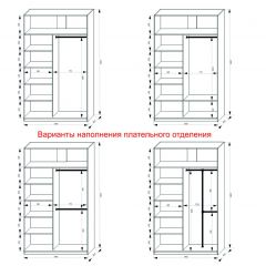 Шкаф-купе 1400 серии SOFT D1+D3+B2+PL1 (2 ящика+1штанга) профиль «Графит» в Североуральске - severouralsk.mebel24.online | фото 7