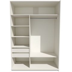 Шкаф-купе 1400 серии SOFT D6+D4+B2+PL2 (2 ящика+1штанга+1 полка) профиль «Капучино» в Североуральске - severouralsk.mebel24.online | фото 2