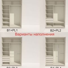 Шкаф-купе 1400 серии SOFT D6+D4+B2+PL2 (2 ящика+1штанга+1 полка) профиль «Капучино» в Североуральске - severouralsk.mebel24.online | фото 7