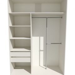 Шкаф-купе 1400 серии SOFT D8+D2+B2+PL4 (2 ящика+F обр.штанга) профиль «Графит» в Североуральске - severouralsk.mebel24.online | фото 2