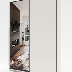 Шкаф-купе 1600 серии SOFT D1+D3+B2+PL1 (2 ящика+1штанга) профиль «Графит» в Североуральске - severouralsk.mebel24.online | фото 2