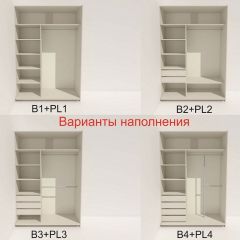 Шкаф-купе 1600 серии SOFT D1+D3+B2+PL1 (2 ящика+1штанга) профиль «Графит» в Североуральске - severouralsk.mebel24.online | фото 5