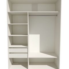 Шкаф-купе 1800 серии SOFT D6+D4+B2+PL2 (2 ящика+1штанга+1 полка) профиль «Капучино» в Североуральске - severouralsk.mebel24.online | фото 2