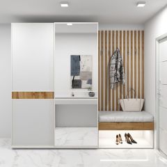 Шкаф-купе 1800 серии SOFT D6+D4+B2+PL2 (2 ящика+1штанга+1 полка) профиль «Капучино» в Североуральске - severouralsk.mebel24.online | фото