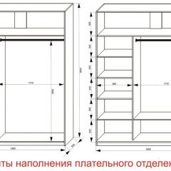 Шкаф-купе 1800 серии SOFT D6+D4+B2+PL2 (2 ящика+1штанга+1 полка) профиль «Капучино» в Североуральске - severouralsk.mebel24.online | фото 8