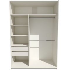 Шкаф-купе 1800 серии SOFT D6+D6+B2+PL3 (2 ящика+2штанги) профиль «Капучино» в Североуральске - severouralsk.mebel24.online | фото 2