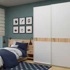 Шкаф-купе 1800 серии SOFT D6+D6+B2+PL3 (2 ящика+2штанги) профиль «Капучино» в Североуральске - severouralsk.mebel24.online | фото 5