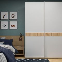 Шкаф-купе 1800 серии SOFT D6+D6+B2+PL3 (2 ящика+2штанги) профиль «Капучино» в Североуральске - severouralsk.mebel24.online | фото