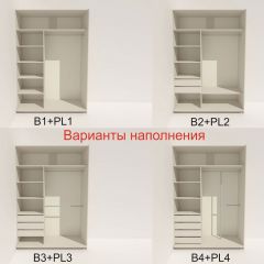 Шкаф-купе 1800 серии SOFT D6+D6+B2+PL3 (2 ящика+2штанги) профиль «Капучино» в Североуральске - severouralsk.mebel24.online | фото 6