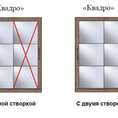 Шкаф-купе №19 Серия 3 Квадро (1700) Ясень Анкор светлый в Североуральске - severouralsk.mebel24.online | фото 3