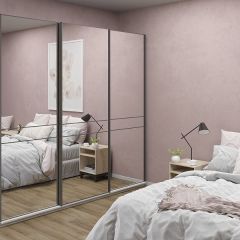 Шкаф-купе 2100 серии SOFT D4+D4+D4+B22+PL1 (по 2 ящика лев/прав+1штанга) профиль «Графит» в Североуральске - severouralsk.mebel24.online | фото