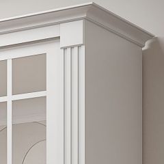Шкаф-купе 2150 серии NEW CLASSIC K5+K5+K5+B22+PL3 (по 2 ящика лев/прав+1 штанга+1полка) профиль «Капучино» в Североуральске - severouralsk.mebel24.online | фото 4