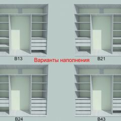 Шкаф-купе 2250 серии SILVER S3+S1+S3Z B22+PL2 (по 2 ящика лев/прав+1штанга+1 полка) профиль «Серебро» в Североуральске - severouralsk.mebel24.online | фото 5