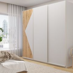 Шкаф-купе 2400 серии SOFT D7+D3+D3+B22+PL4 (по 2 ящика лев/прав+2штанги) профиль «Капучино» в Североуральске - severouralsk.mebel24.online | фото 5