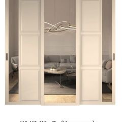 Шкаф-купе 2450 серии NEW CLASSIC K1+K1+K1+B22+PL4 (по 2 ящика лев/прав+F обр.штанга) профиль «Капучино» в Североуральске - severouralsk.mebel24.online | фото 15
