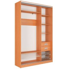 Шкаф-купе Джонни 1500 вариант 1 (ЛДСП/ЛДСП) в Североуральске - severouralsk.mebel24.online | фото 2