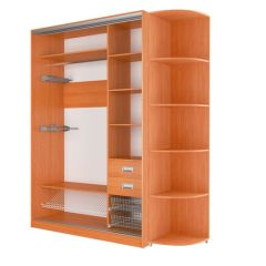 Шкаф-купе Элвис 1500 вариант 3 (ЛДСП/Зеркало) в Североуральске - severouralsk.mebel24.online | фото 2