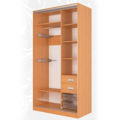 Шкаф-купе Жаклин 1200 вариант-1 (ЛДСП/ЛДСП) в Североуральске - severouralsk.mebel24.online | фото 2