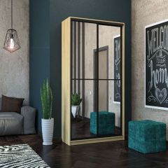 Шкаф-купе Лофт 1200 Шк12-60 (Дуб Сонома) в Североуральске - severouralsk.mebel24.online | фото 8