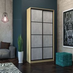 Шкаф-купе Лофт 1200 Шк12-60 (Дуб Сонома) в Североуральске - severouralsk.mebel24.online | фото 14