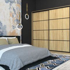 Шкаф-купе Лофт 2400 Шк24-60 (Дуб Сонома) в Североуральске - severouralsk.mebel24.online | фото 7