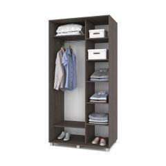 РОЛАНД Шкаф-купе с зеркалами Анкор темный (600*1100) Р613 в Североуральске - severouralsk.mebel24.online | фото 2