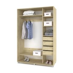 РОЛАНД Шкаф-купе с зеркалами Ирландский дуб (600*1700) Р673 в Североуральске - severouralsk.mebel24.online | фото 4